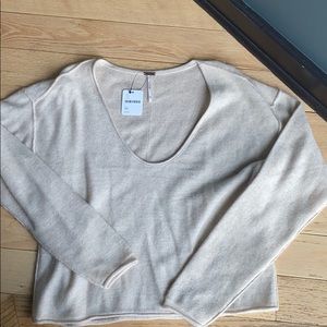 Free People cashmere v-neck sweater. New!
